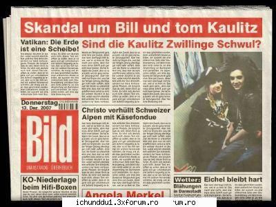 Bill si Tom gay? - Omg!!! Fetelor spuneti-mi ca nu e adevarat cum - Tokio hotel